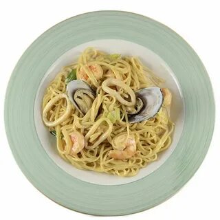Макароны с кальмарами