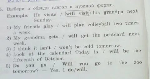 Заверши предложения нужной формой глагола