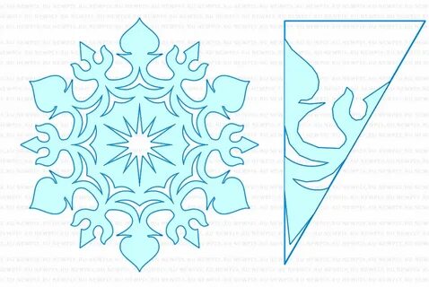 Красивые снежинки из бумаги - схемы и шаблоны для вырезания снежинок своими...