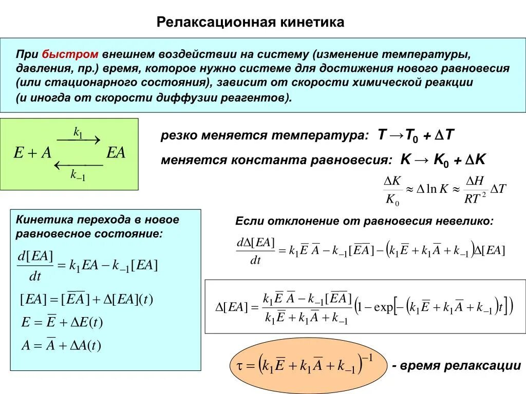 Процесс релаксации. Время релаксации системы. Процесс релаксации системы. Время релаксации в си. Зависимость времени релаксации от температуры.