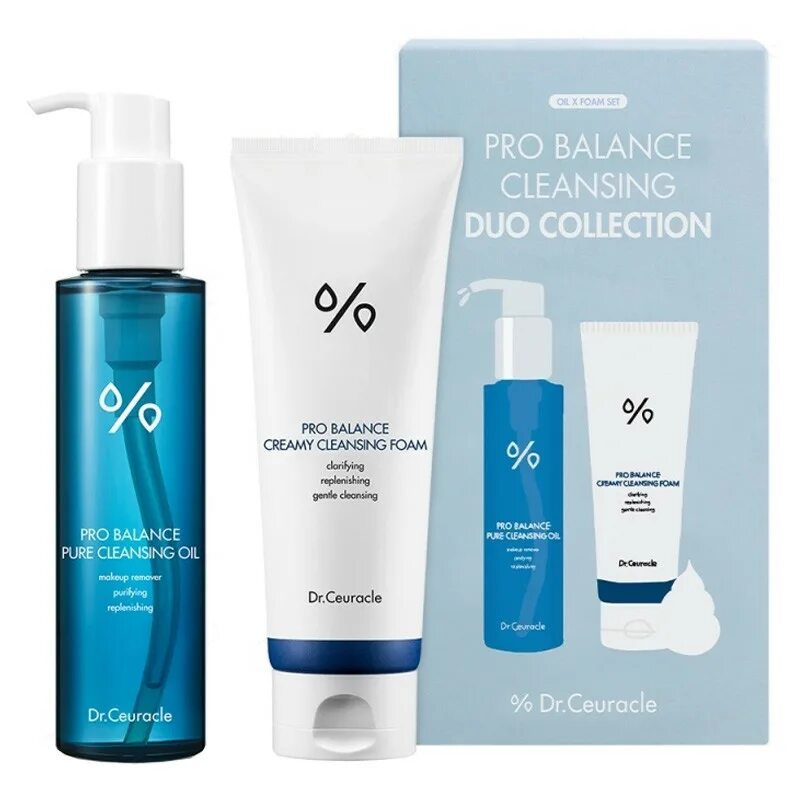 Pro balance creamy cleansing. Dr ceuracle Pro Balance набор. Набор Pro Balance Dr.ceuracle Cleansing Duo collection, гидрофильное масло + пенка.. Dr.ceuracle Pro Balance Pure Cleansing Oil. Набор Dr.ceuracle Pro Balance Cleansing Duo collection Dr.ceuracle.