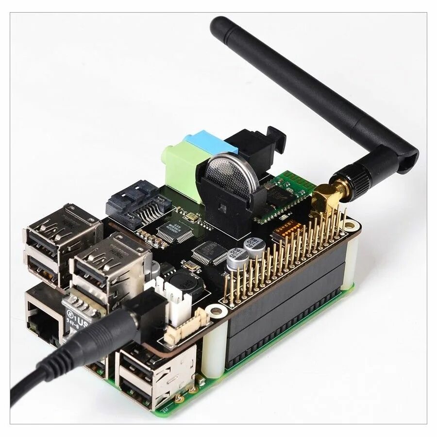 Audiophonics - SUPTRONICS X300 Module HAT Wifi / Bluetooth / Toslink / Sata pour