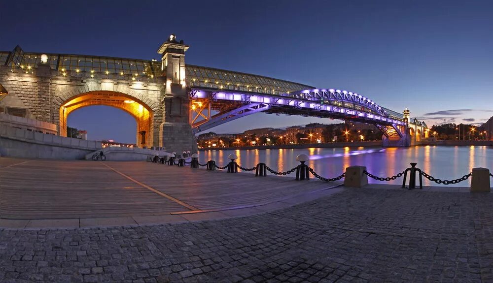 Гуляющий мост. Андреевский мост (санкт-петербург). андреевский мост в москве закат. красивый мост в москве. самые красивые места москвы.