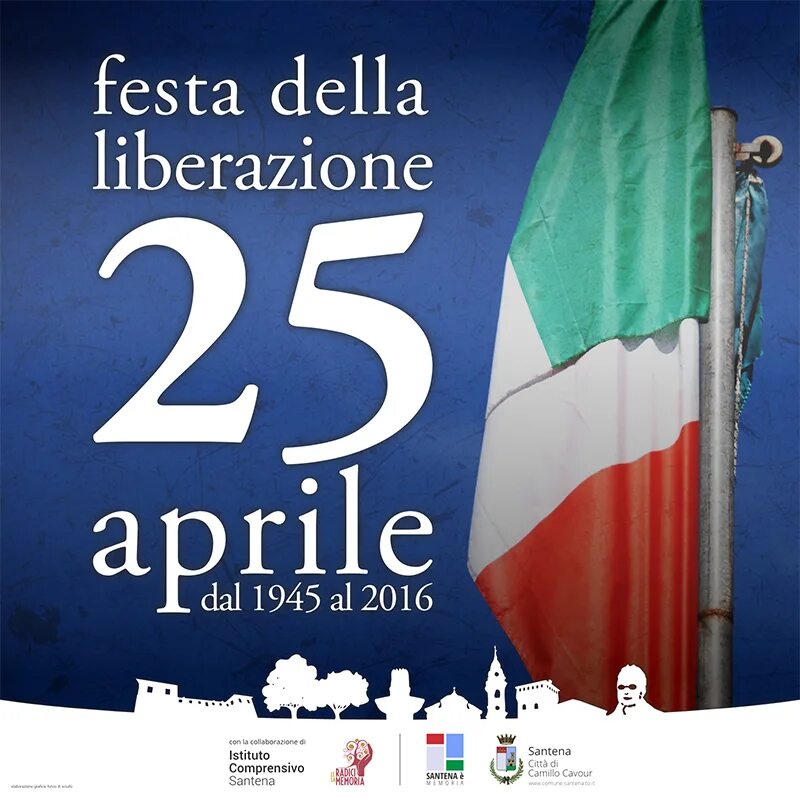 25 апреля 2016. 25 Aprile. 25 Aprile festa della Liberazione картинки. Открытка к festa della Liberazione. Festa della Liberazione поздравления.