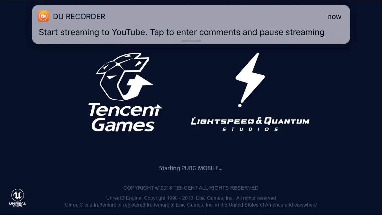 Tap to start. Tencent games Lightspeed. Tap to start recording. Tap to enter. Tencent mobile games