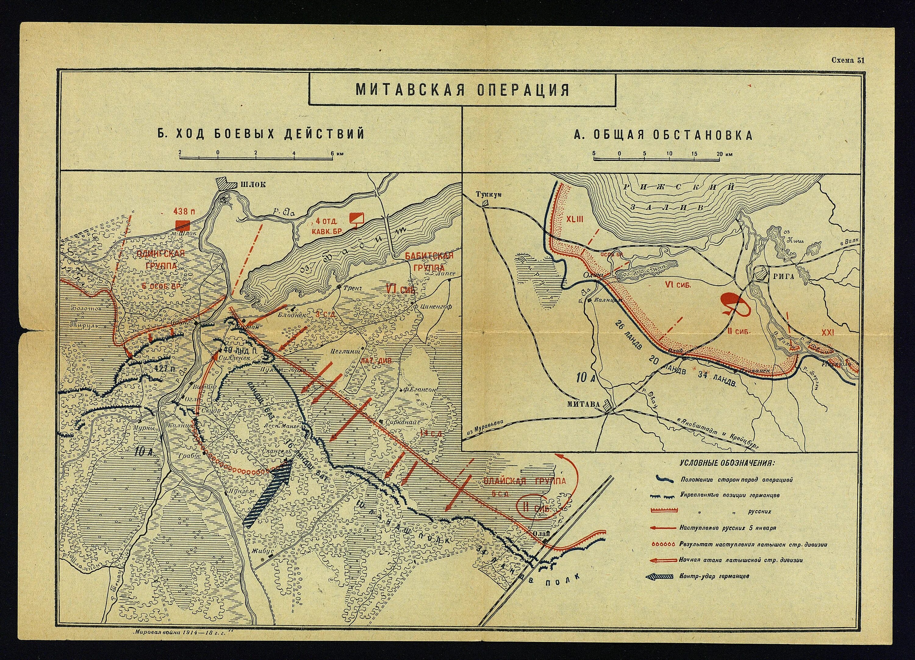 Митавская операция 1916. Митавская операция карта.