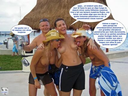 Topless in cancun.