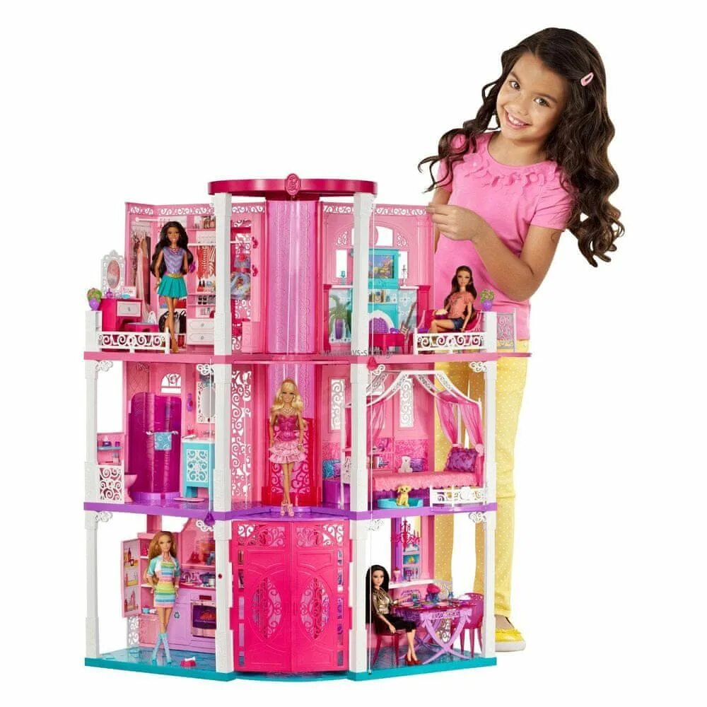 Купить недорого 10 лет. Дом мечты Барби x7949. Barbie Dreamhouse куклы. Домик Барби Дримхаус. Дом для кукол Mattel Barbie дом мечты.