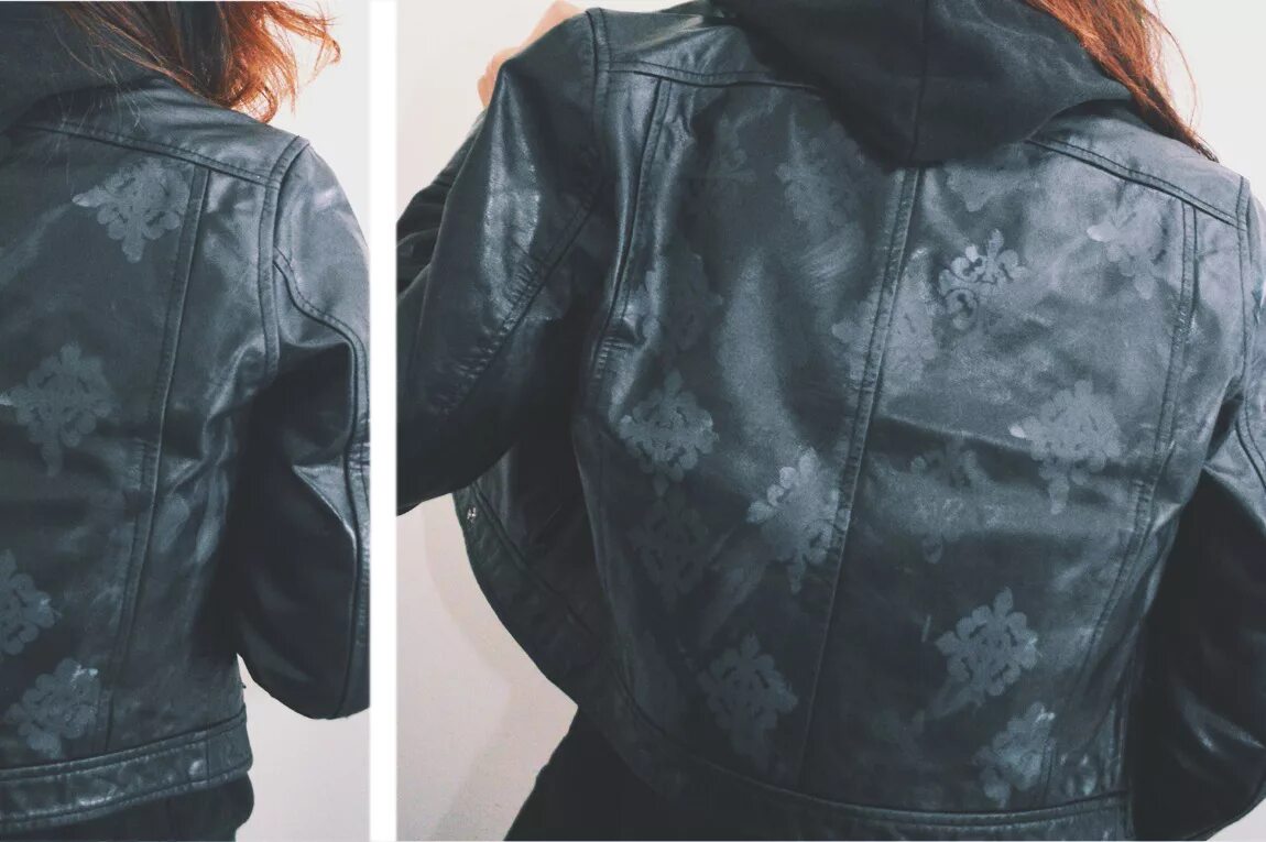 Модные кожаные вещи 2023. Модель вещи. Как обновить кожаную куртку. Переделка кожаной куртки. Роспись кожаной куртки.