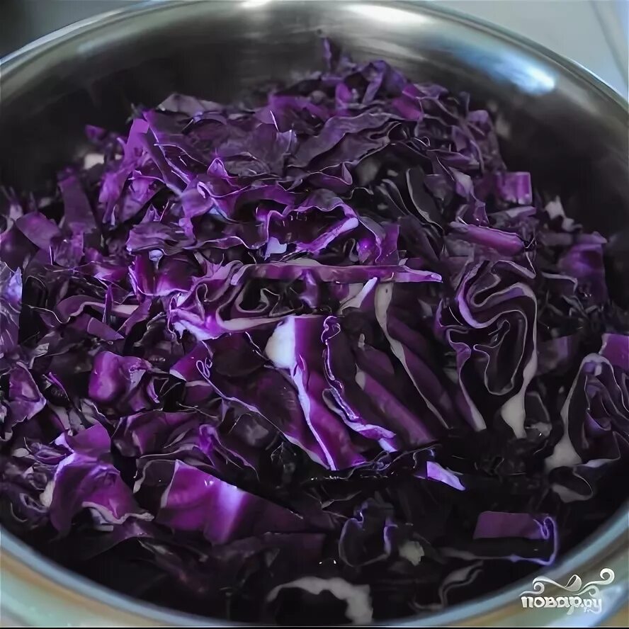 Рецепт: Краснокочанная капуста маринованная на RussianFood.com