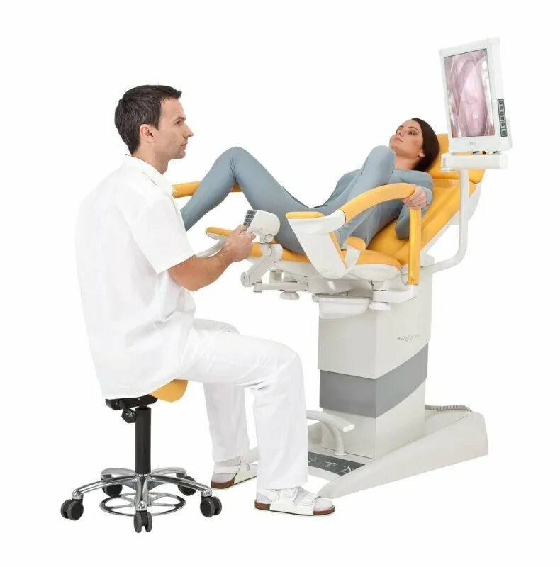 Где можно сделать кольпоскопию. Гинекологическое кресло BORCAD Gracie Чехия. Видеокольпоскопия шейки матки. Бимануальное исследование в гинекологии. Гинекологический осмотр на кресле.