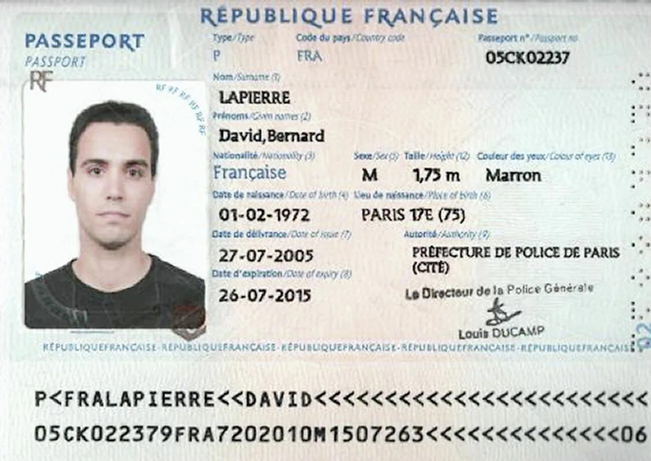 Фамилия получу. Паспорт Франции. Паспорт гражданина Франции. Паспорт француза. Французский паспорт образец.
