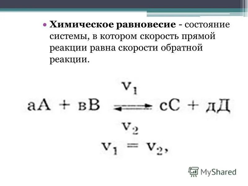 Прямая состояний равновесия