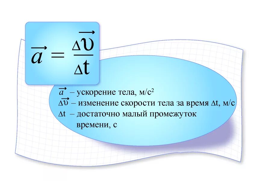 Напишите формулу скорости