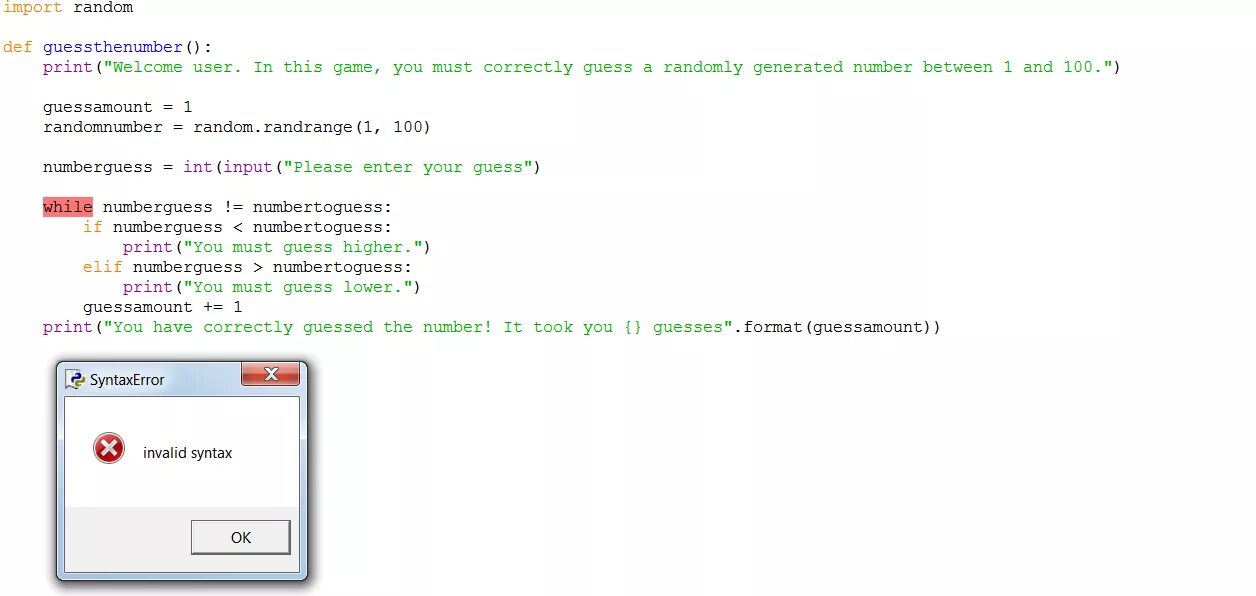 Генератор случайных чисел в питоне. Синтаксическая ошибка в питоне. Синтаксис питон Error. Случайные числа в питоне. User syntax error