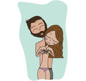 Taza pareja desnuda 