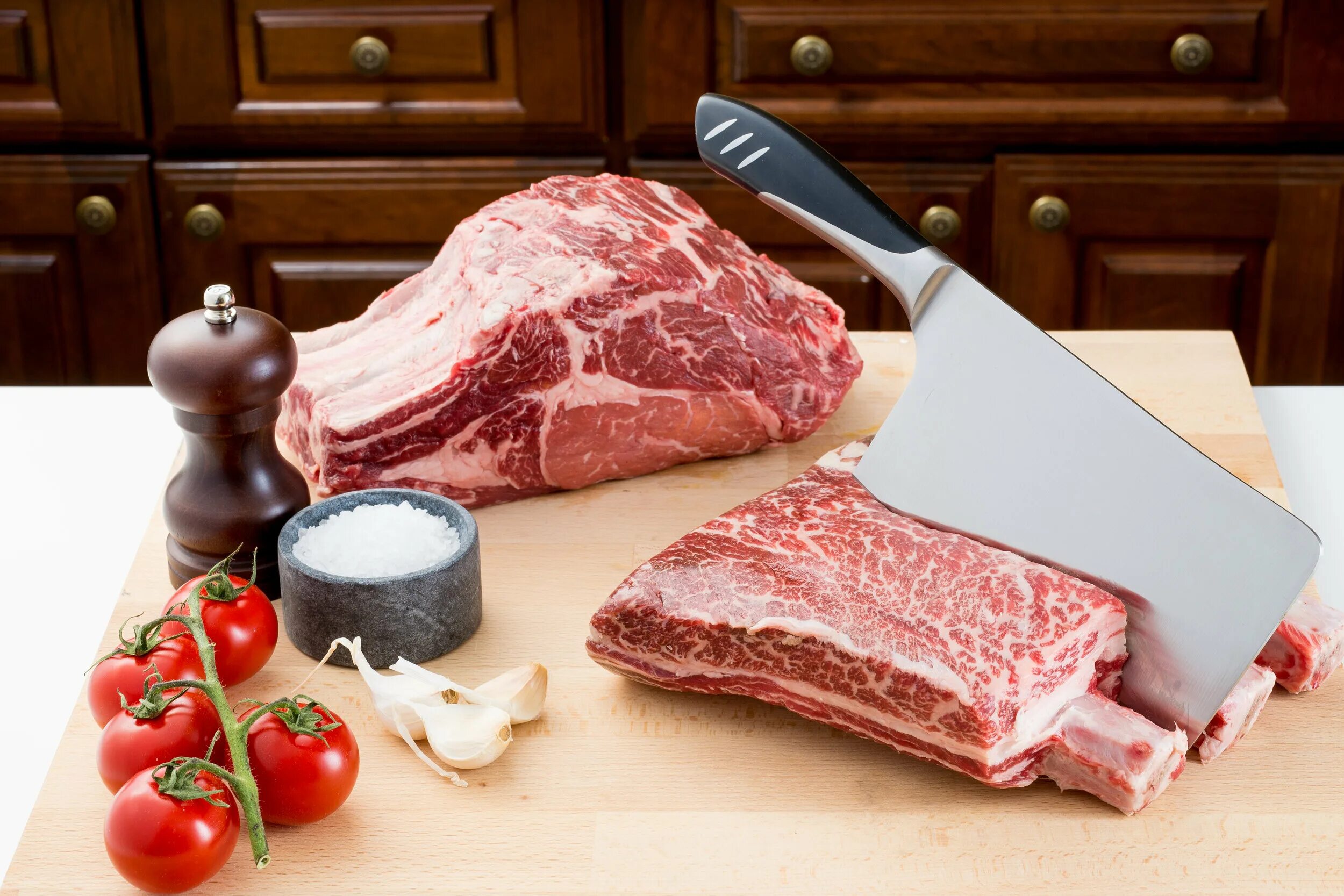 Meat Cleaver. Стейк мясника. Meat cutting