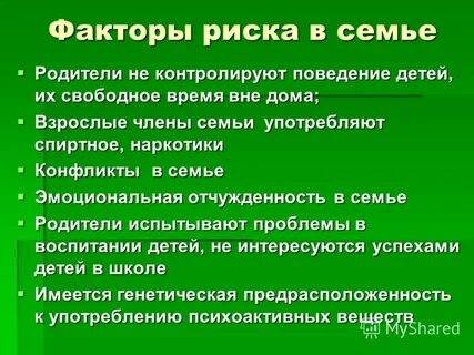 Факторы семейной системы