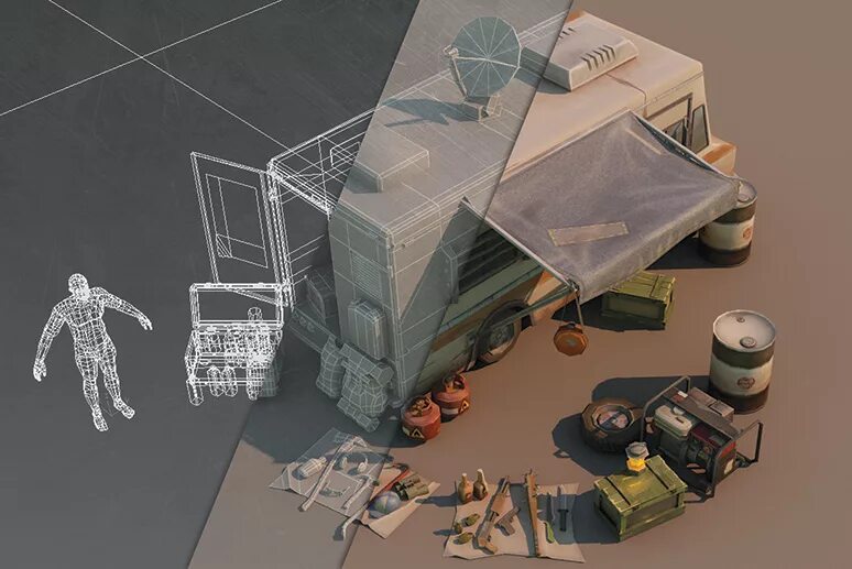 Lethal company 3d models