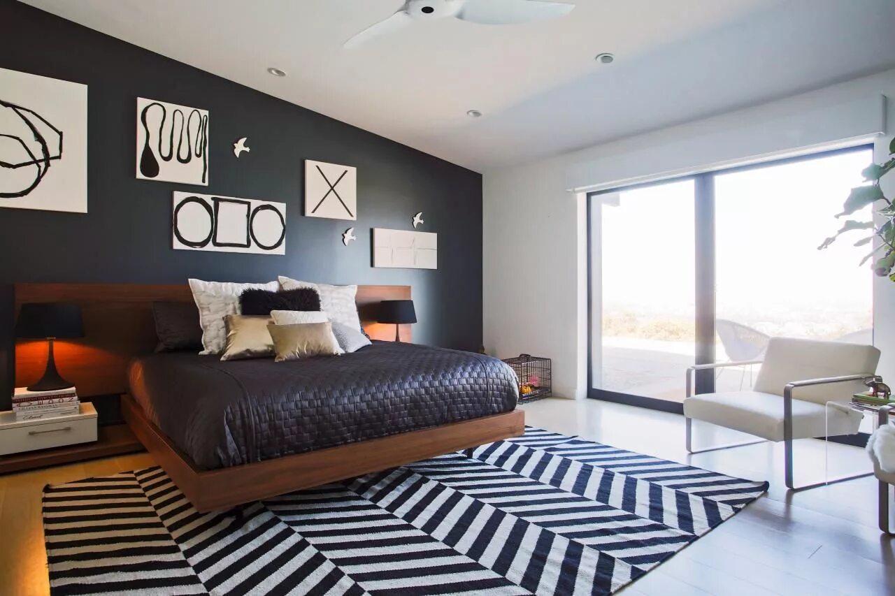 Room is go. Home black and white. black modern students bedroom ideas. white modern wall with decor. cool room wall ideas.
