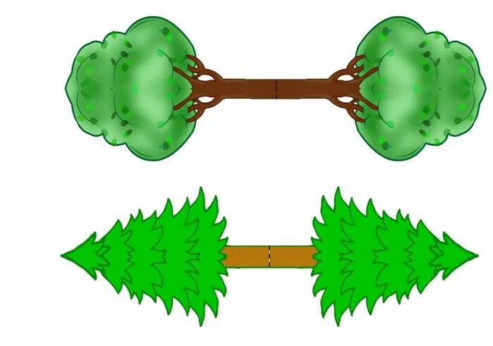 Театр на палочках шаблоны. Деревья для настольного театра. Бумажные деревья для макета. Развертка дерева. Макет дерева для детей.