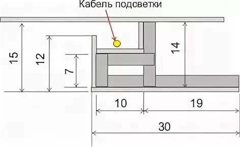 Чертеж подсветки