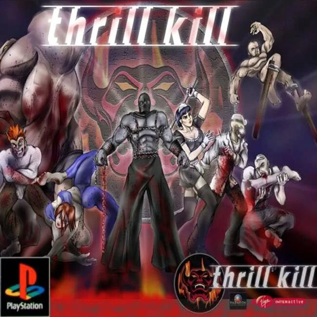 Kill играть. Thrill Kill ps1 обложка. Трил килл пс1 персонажи.