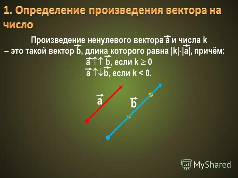 Определение произведения ненулевого вектора. Ненулевой вектор. Если [a,b]= то векторы. Чему равен произведение.