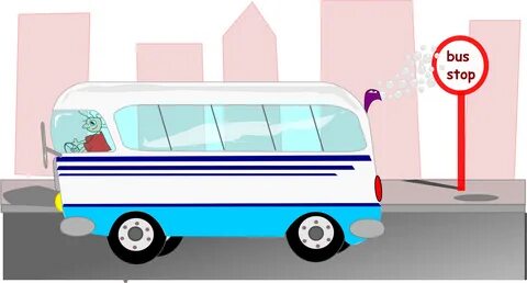Bus leaves