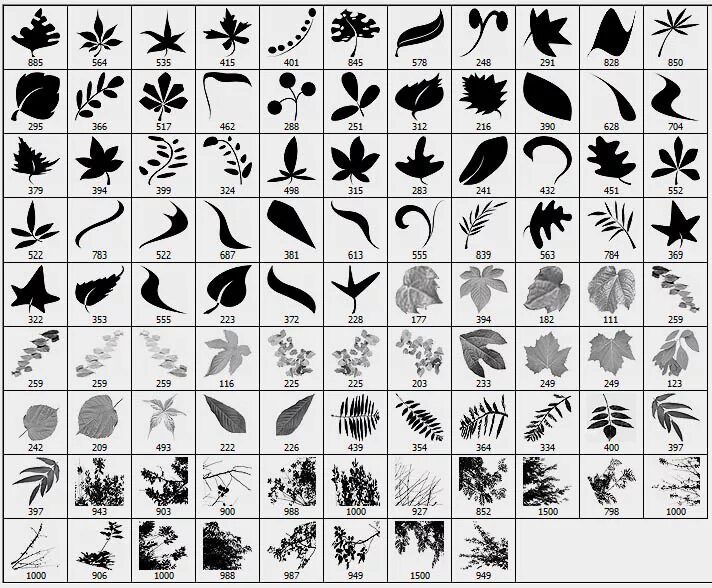 фотошоп кисти фигуры