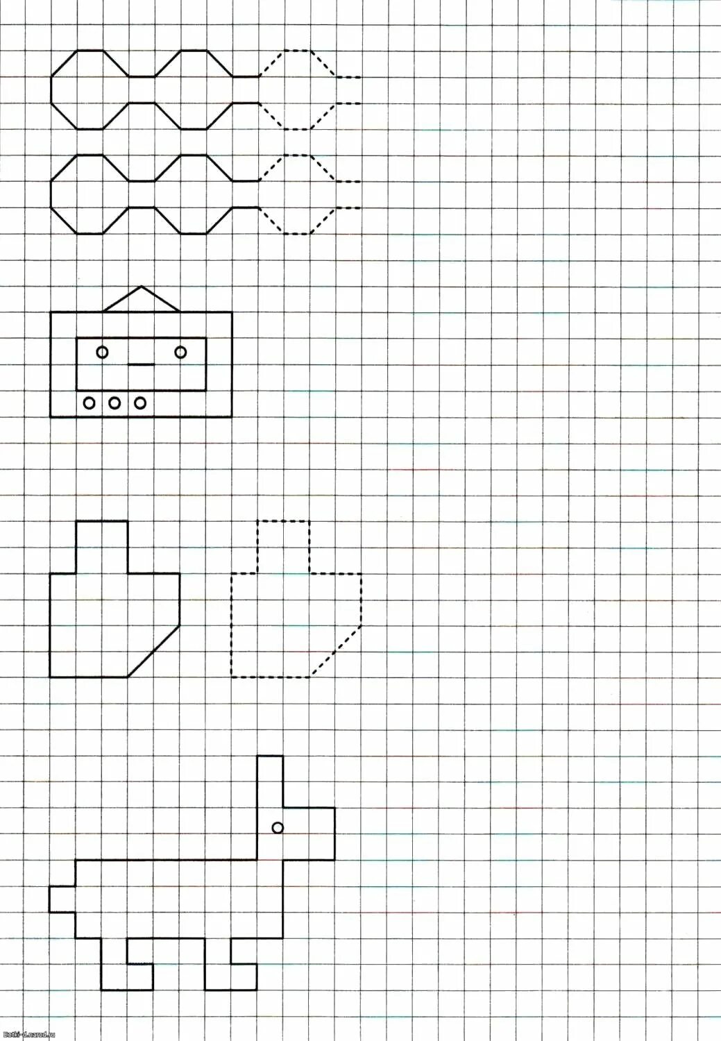 Рисунок по клеточкам 6 7 лет. Фигуры в клеточках для дошкольников. Рисование ИПО клеточка. Рисование по клеточкам для детей. Фигурки по клеточкам для детей.