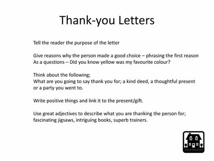 Thank you letter 8 класс