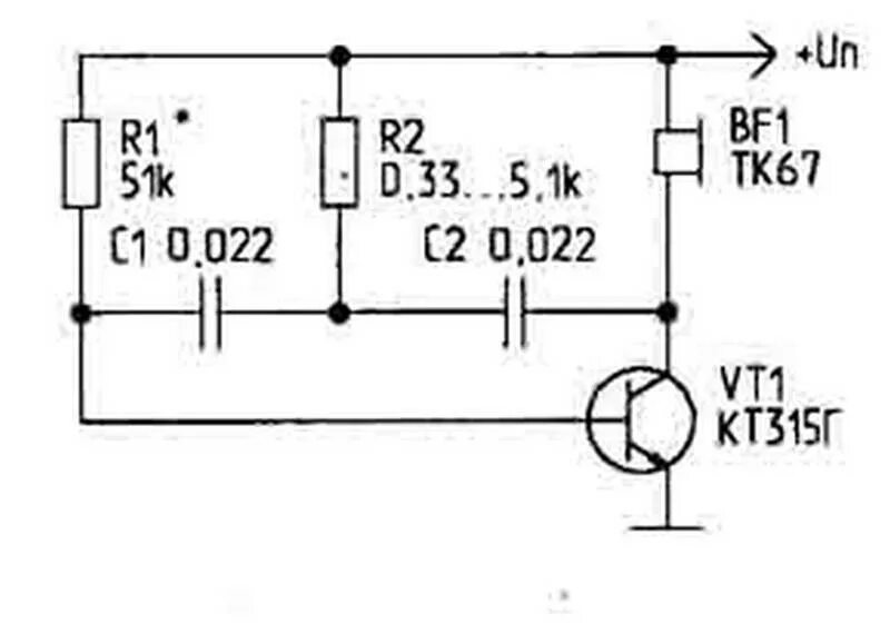 Схема звукового сигнализатора. Пьезоэлектрические пищалки схема включения. Схема звукового генератора на транзисторах кт315. Простые пищалки схемы. Зуммер на транзисторах схема.