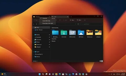 Dark tab