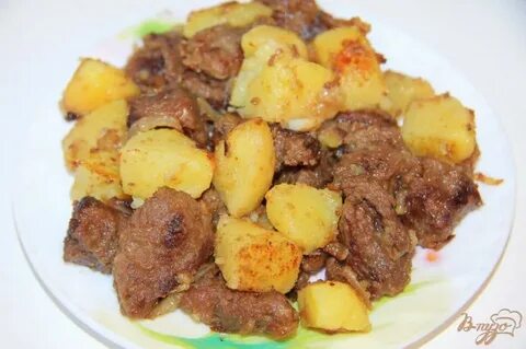 Мясо говядина с картошкой