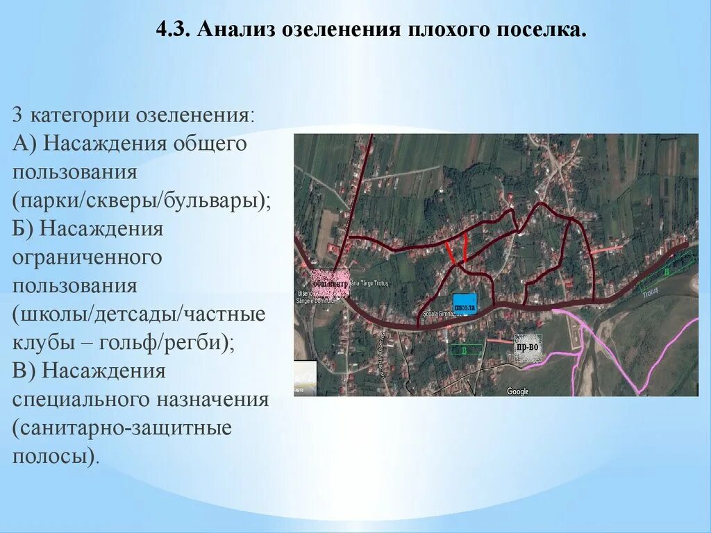 Виды насаждений. Классификация озелененных территорий по категории пользования. Роль зеленых насаждений в городе. Оценка состояния деревьев. Шкала оценки состояния деревьев по внешним признакам.
