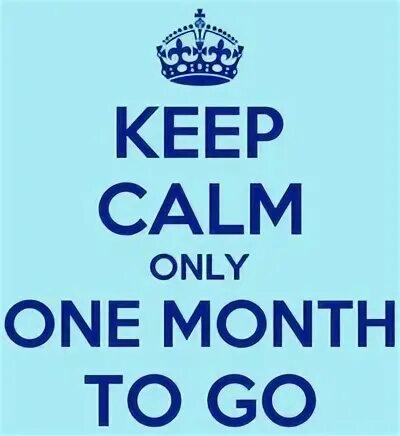 1 week to go