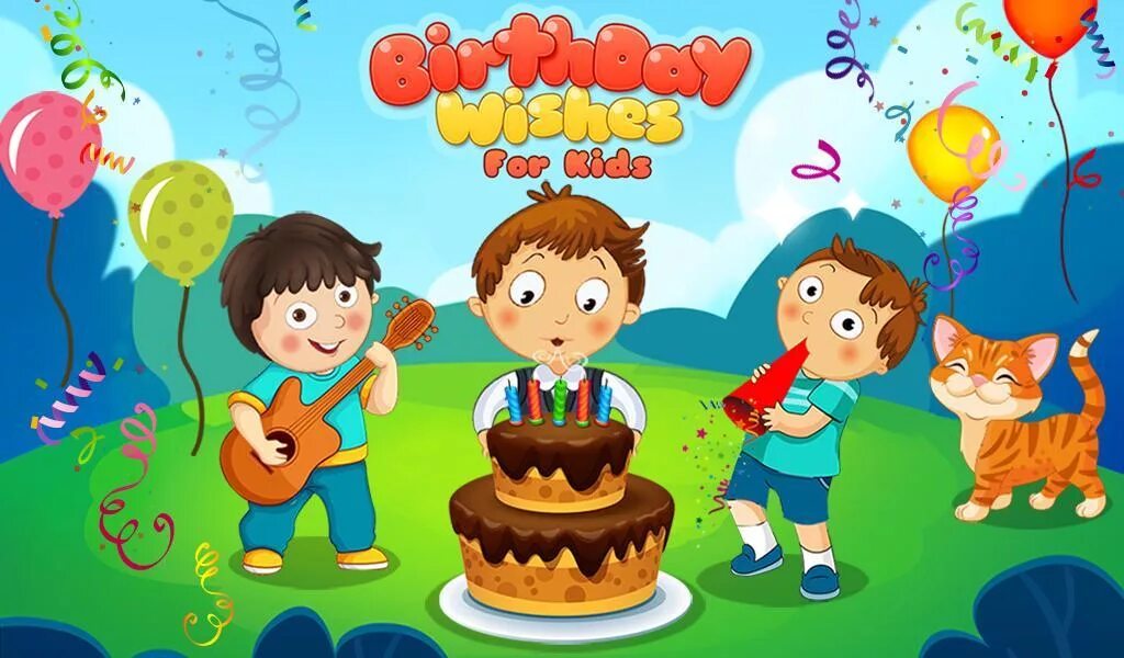 Поздравление другу с игры. Birthday Wishes for Kids. Happy Birthday boy. Games for Kids in Birthday.
