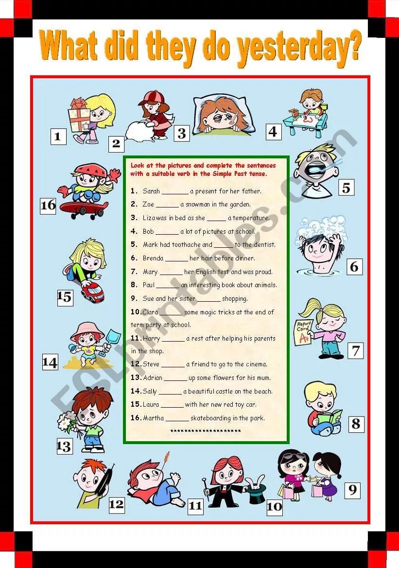 What your friends do yesterday. What did you do yesterday. What did you do yesterday Worksheets. What did they do yesterday. What did they do yesterday Worksheet.