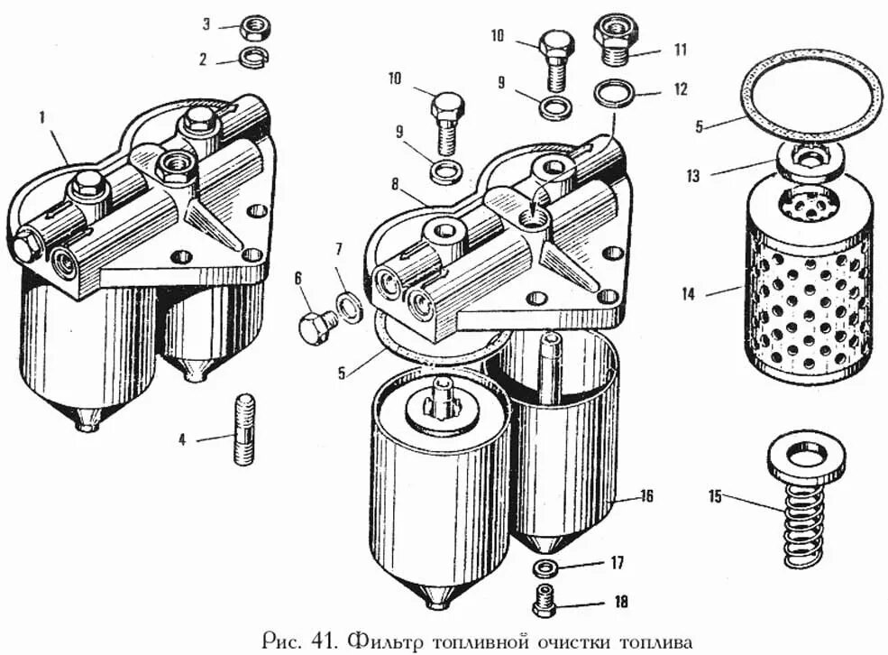 как поменять топливный фильтр на камазе