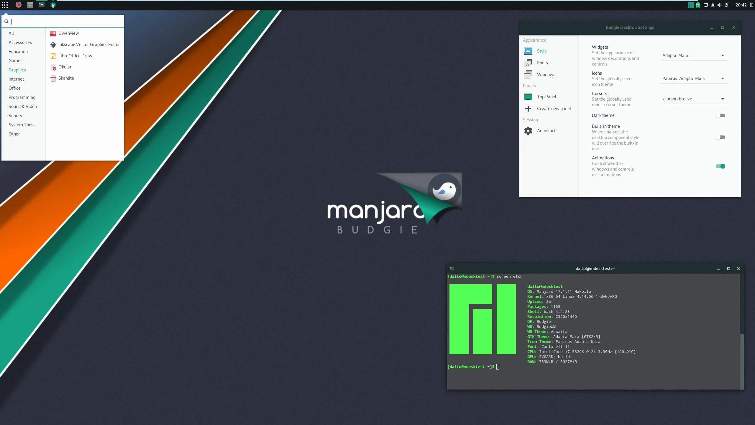 Jelly manjaro купить. Manjaro виджеты. Manjaro Budgie. Manjaro Budgie Linux. Manjaro Linux Mate.