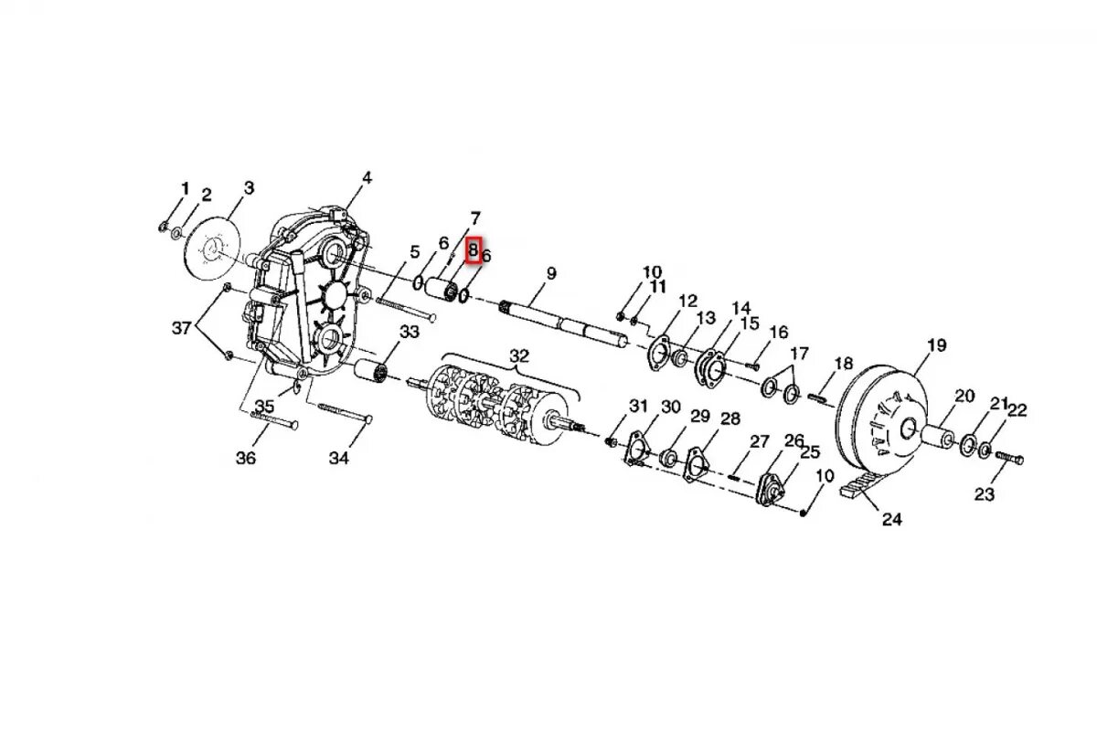 Вал вариатор Polaris WIDETRAK. Ведомый вариатор Polaris WIDETRAK LX. Ведомый вал на снегоход Поларис WIDETRAK LX 500. Трансмиссия снегохода Паларис видетрак.