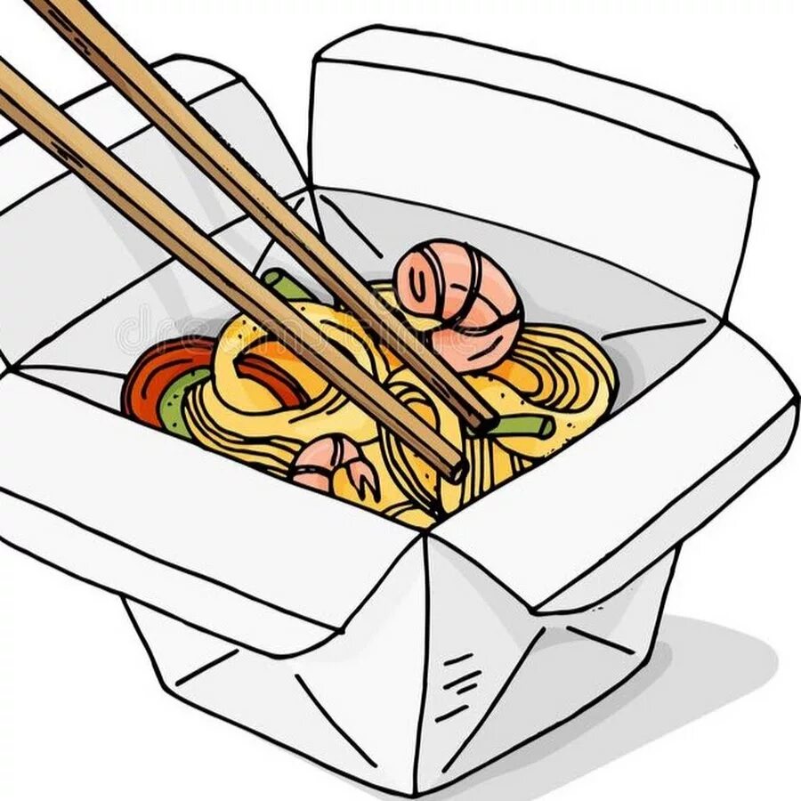 Зарисовки еды. Китайская еда рисунок. Рисунки еды. Лапша вок иллюстрация. Вок рисунки