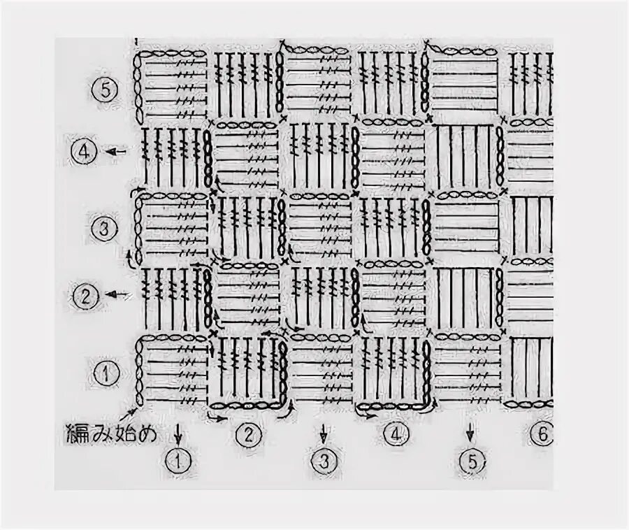 Узор Сеточка с пышными столбиками en 2025 Tricot et crochet, Crochet, Motif