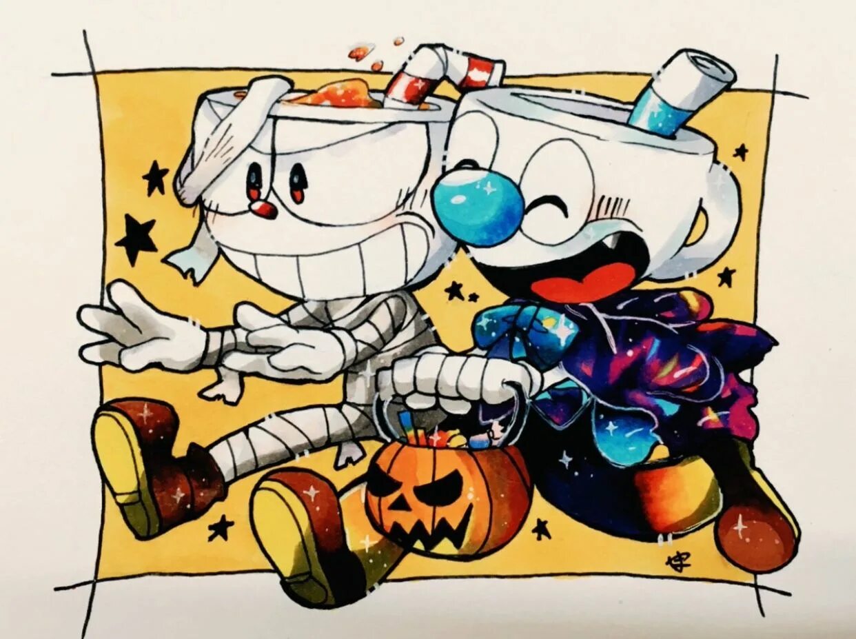 Cuphead джойстик. Магман Cuphead. Cuphead and Mugman. Катценваген капхед.