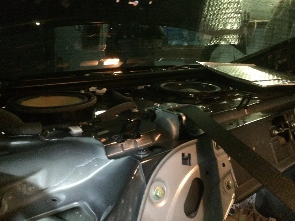 Шумка полки. - Honda Accord (7G), 2,4 л, 2006 года автозвук DRIVE2