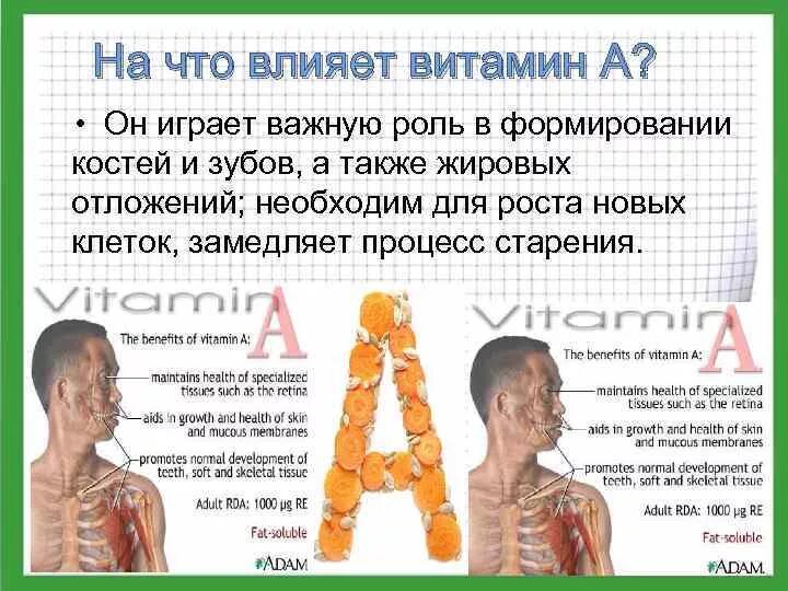 Как витамин влияет на вес. Процесс на который влияет витамин а. влияние витаминов на человека.