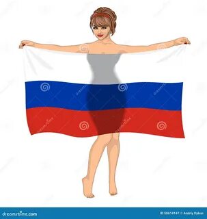 Что случилось с женщиной с российским флагом
