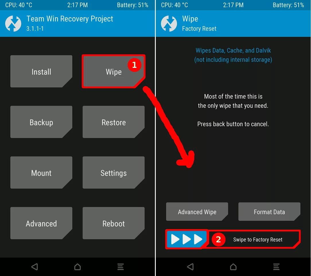 Wipe перевод на русский язык с английского. TWRP 3.3.1 Galaxy s4. TWRP меню. TWRP Recovery меню. TWRP Android меню.