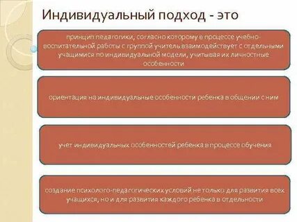 Индивидуальный подход это